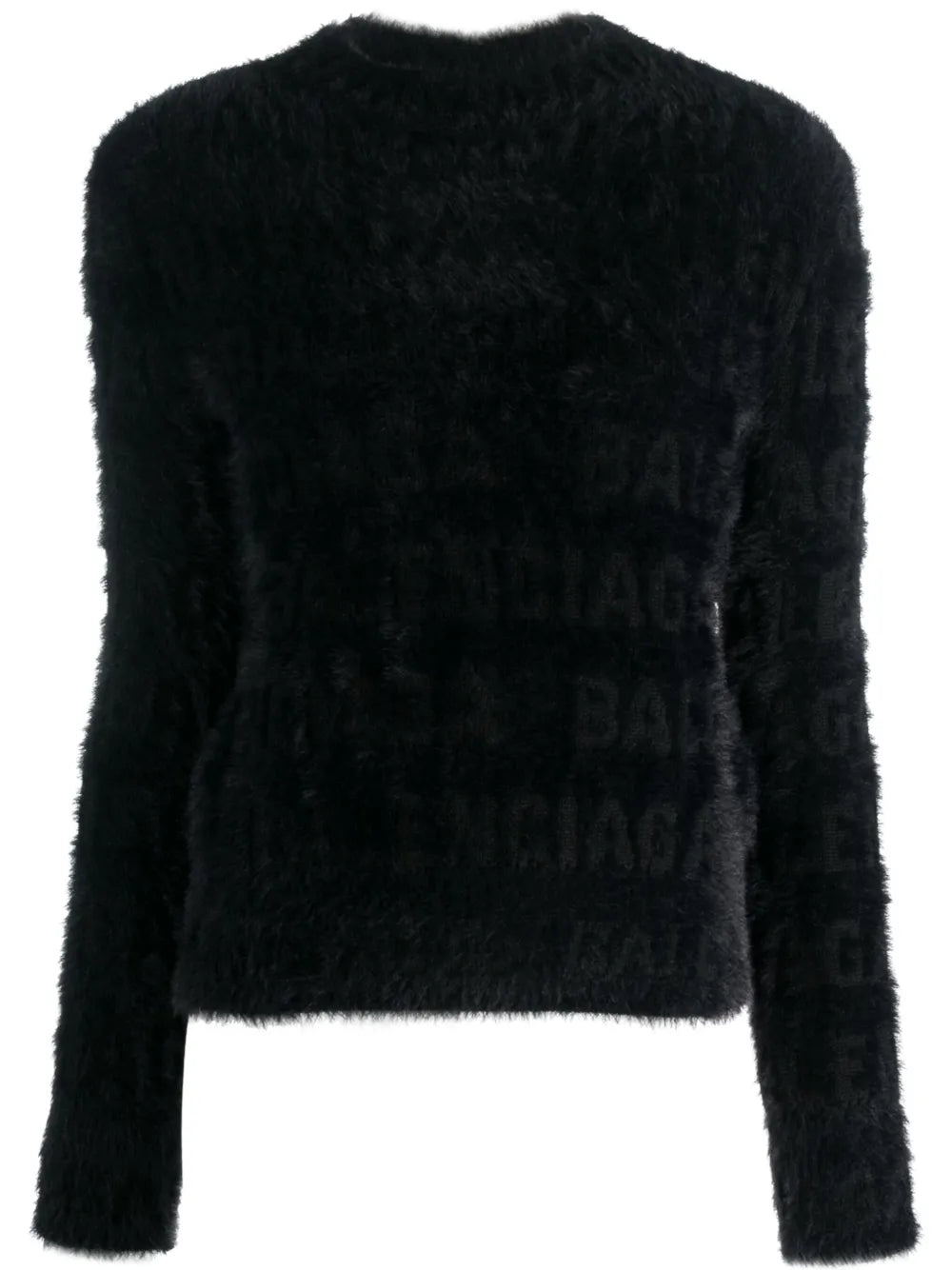 Logo-Knit Fuzzy Jumper