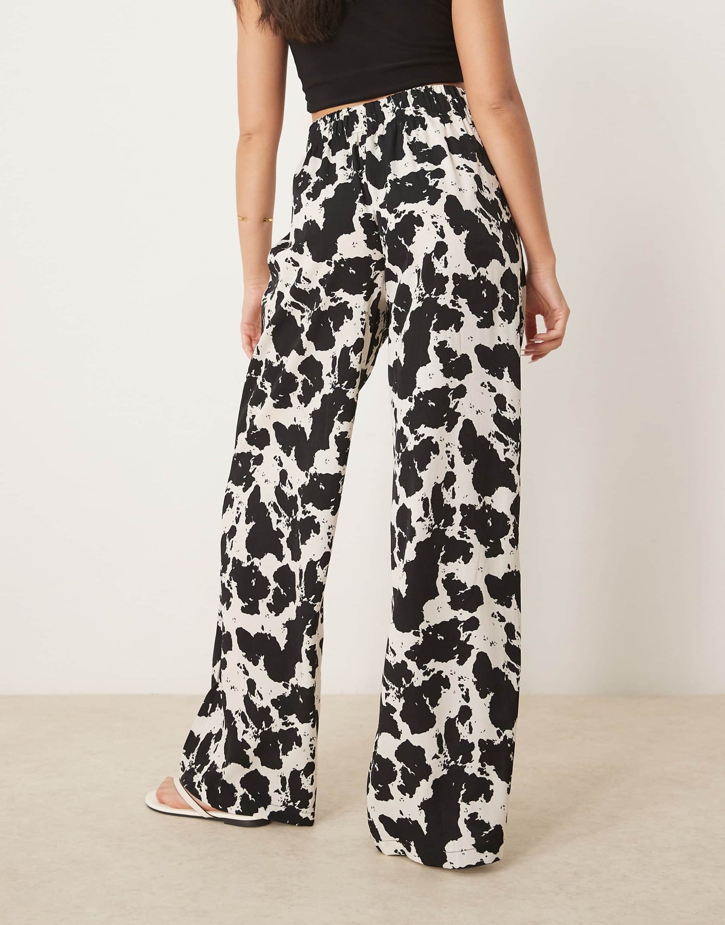 Pull On Wide Leg Trousers