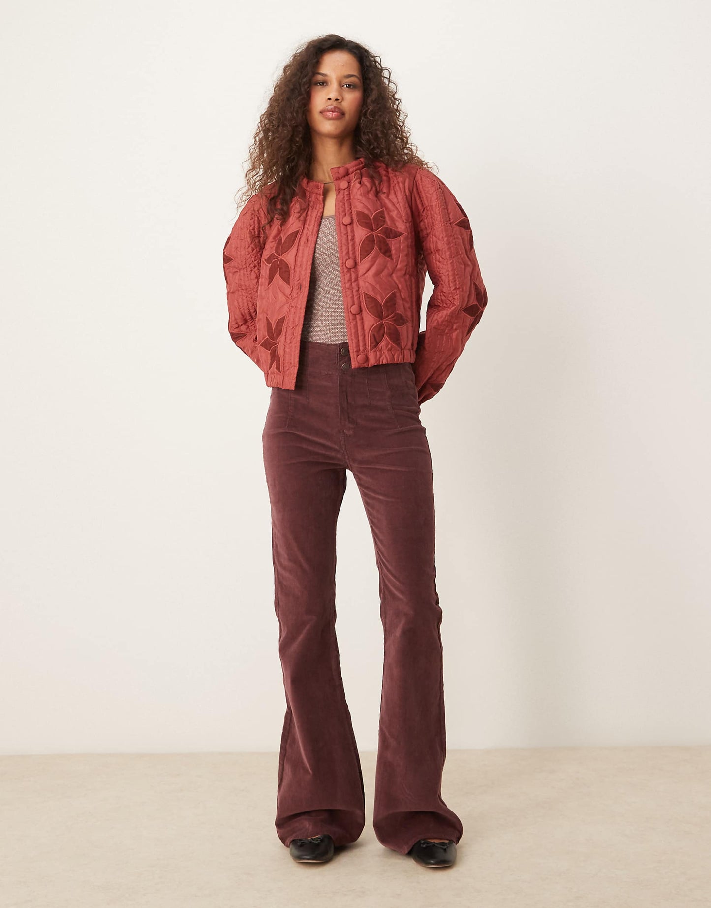 Jayde High Waisted Cord Flares