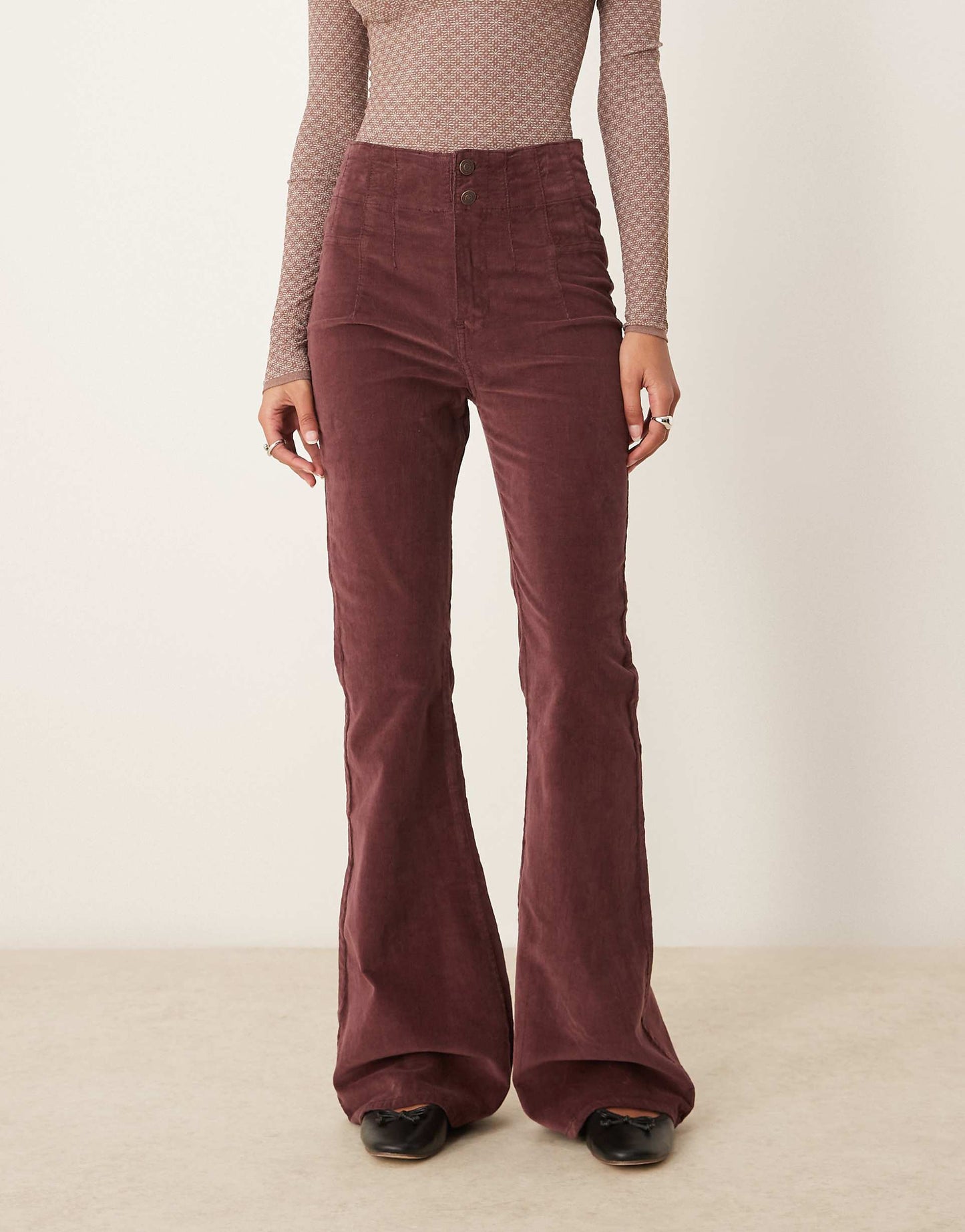 Jayde High Waisted Cord Flares
