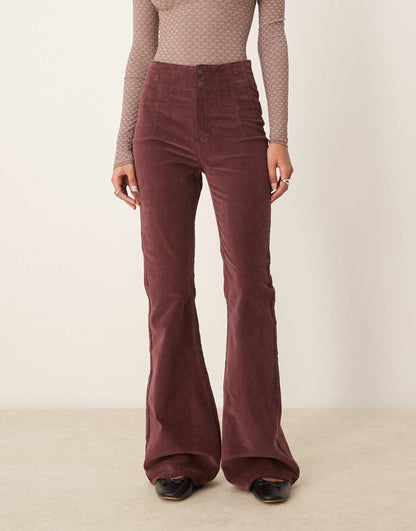 Jayde High Waisted Cord Flares