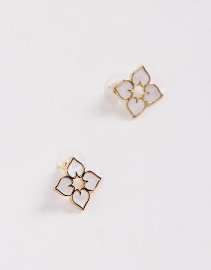 Ginnie Large Flower Stud Earrings