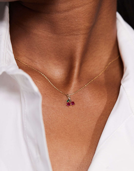 Cerisee Cherry Charm Necklace