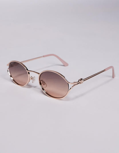 Clubsunnies Slim Metal Oval Sunglasses