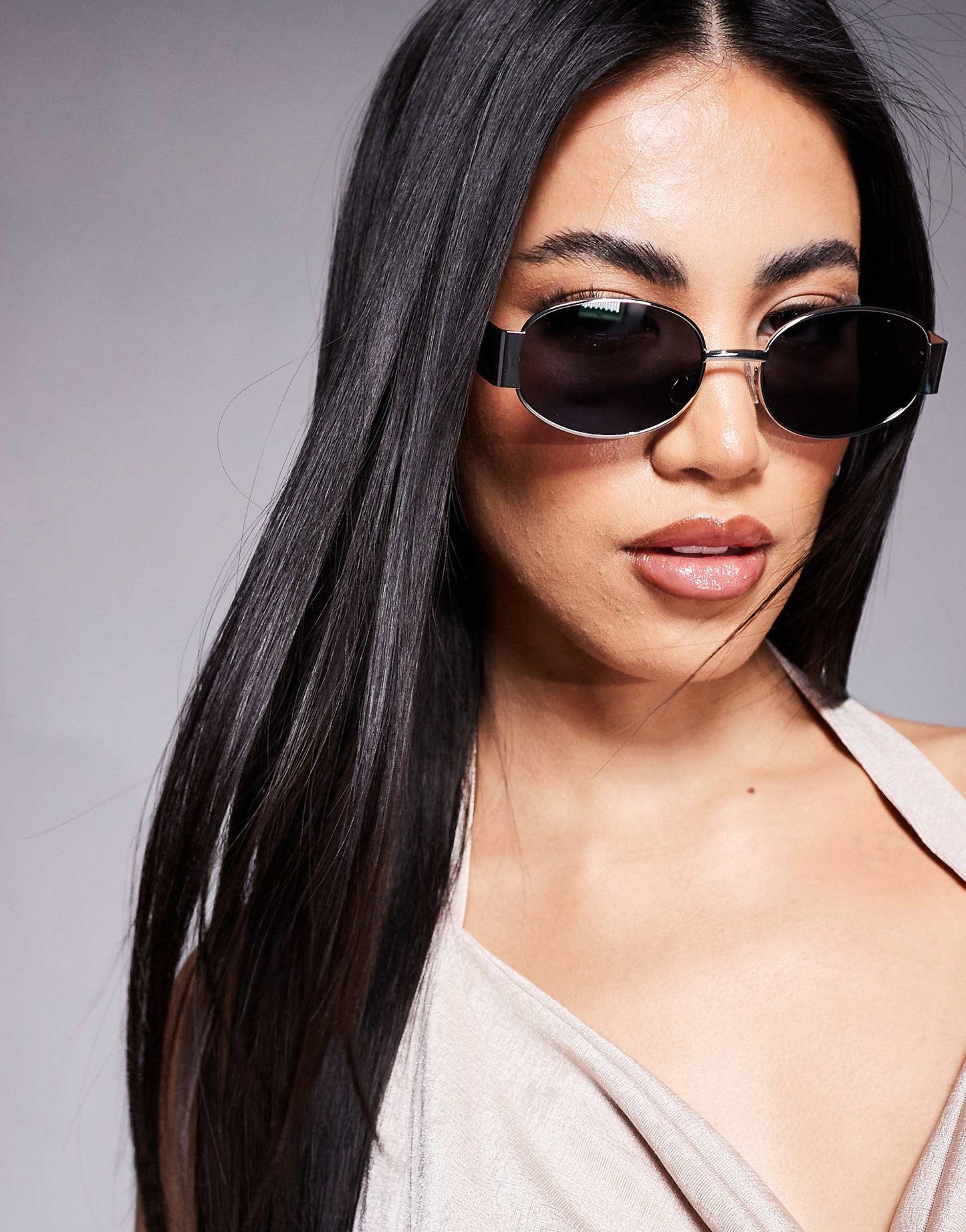 Unirerin Slim Round Metal Sunglasses