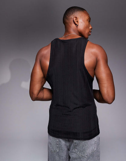 Muscle Fit High Scoop Vest