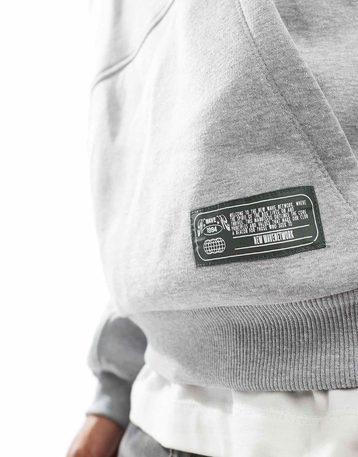 Oversized Boxy Hoodie With Label Detail And Back Print