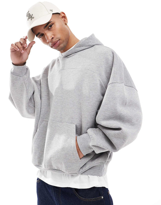 Extreme Oversized Hoodie With Seam Detail