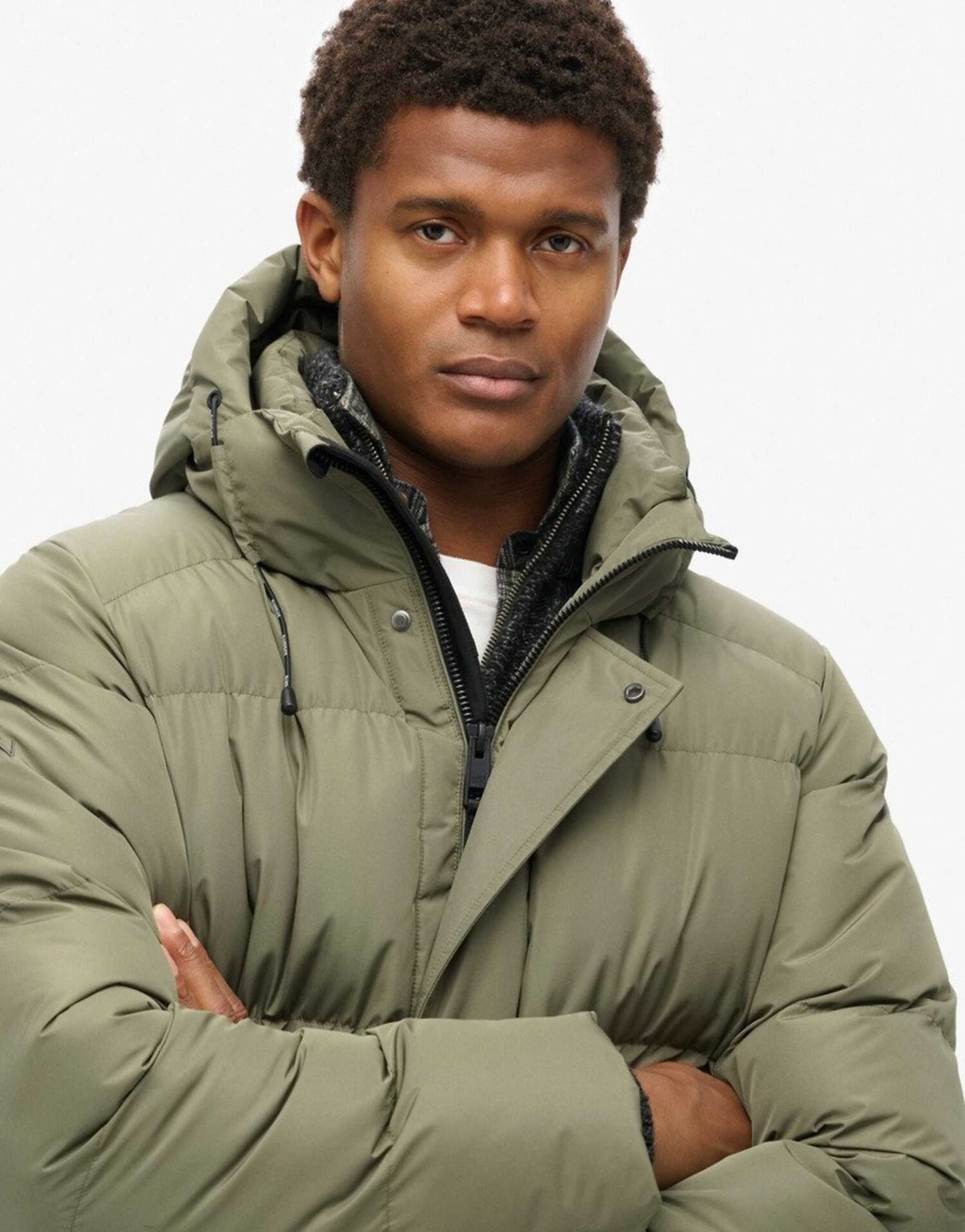 Hooded Sports Puffer Jacket