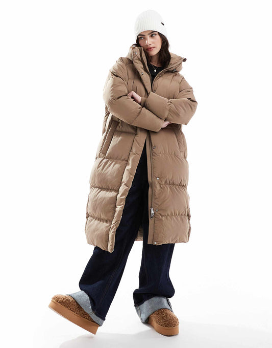 Longline Hooded Puffer Jacket
