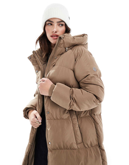Longline Hooded Puffer Jacket