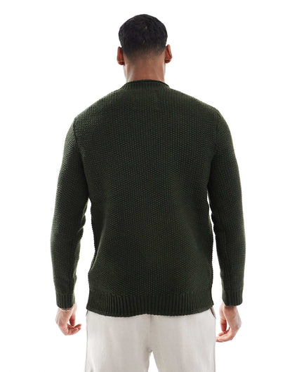 Merchant Textured Crew Jumper