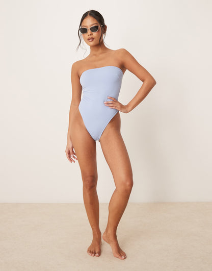 Petite Maya Sleek Bandeau Swimsuit