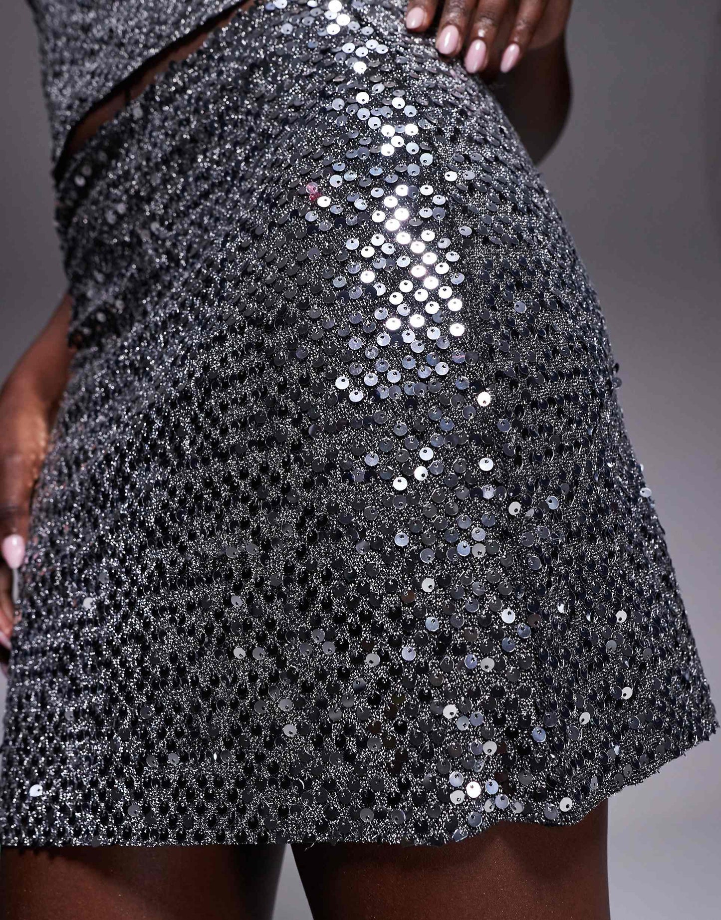 Co-Ord Sequin A-Line Mini Skirt