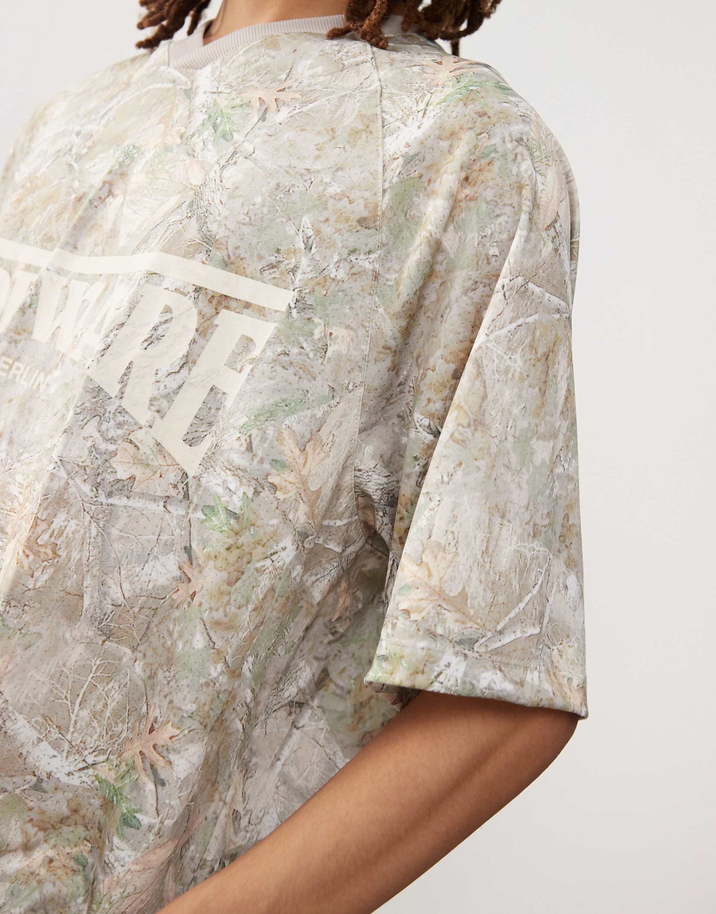 Woodland Camo V Neck T-Shirt