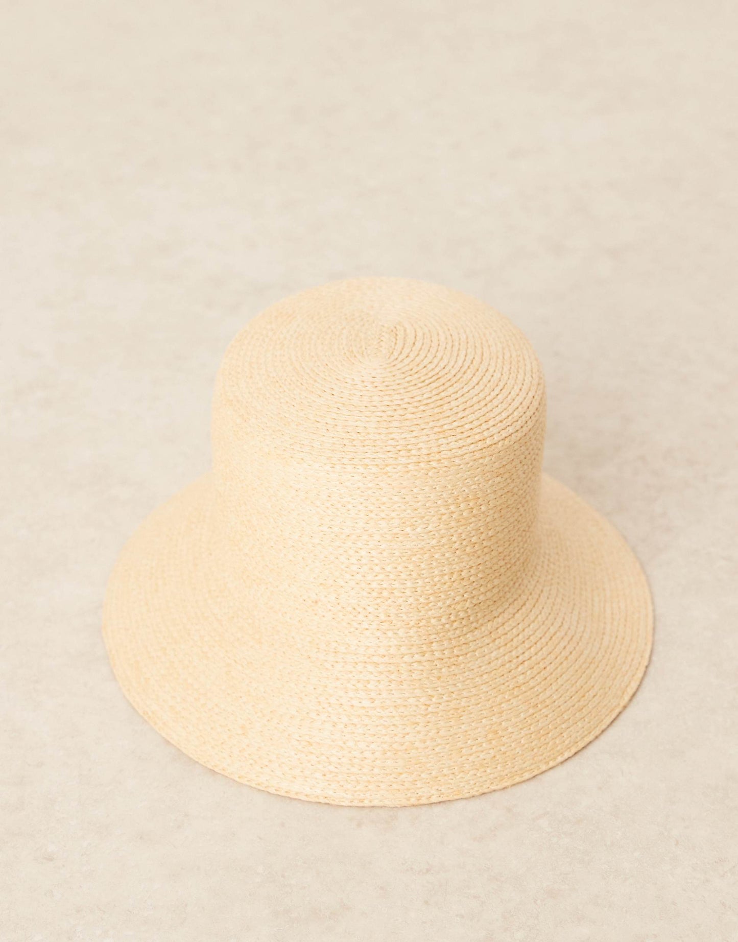 Wide Brim Straw Bucket Hat