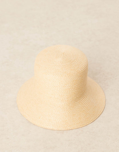 Wide Brim Straw Bucket Hat