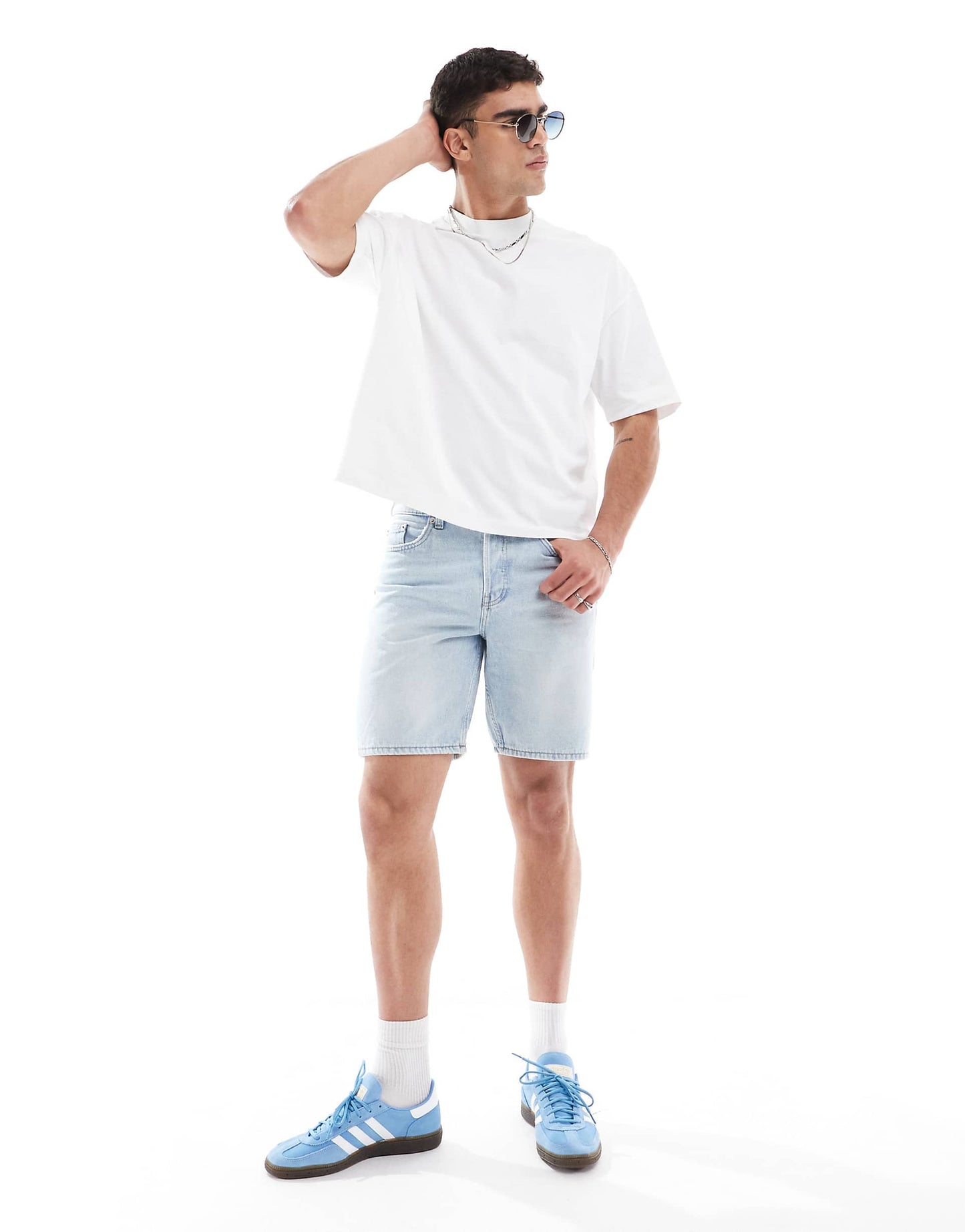 Edge Straight Fit Denim Shorts