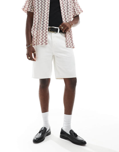 Edge Straight Fit Denim Shorts