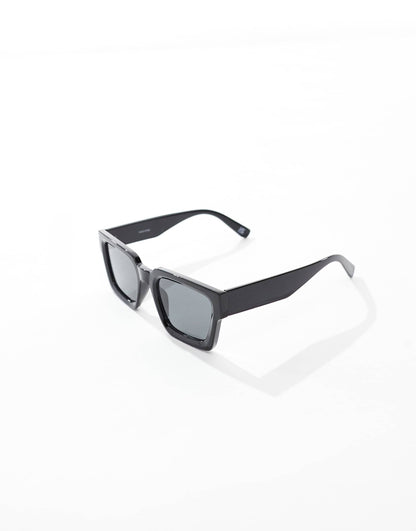 Square Sunglasses With Bevel Frame