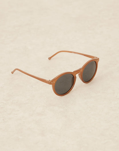 Retro Round Sunglasses With Smoke Lens