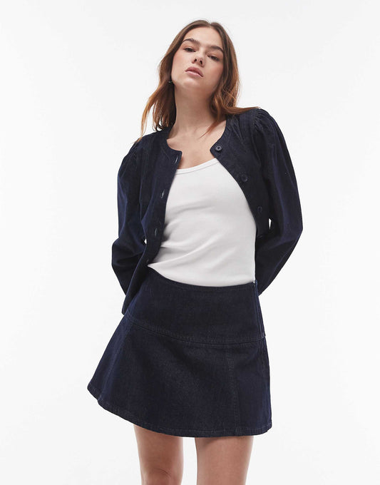 Denim Flippy Skirt