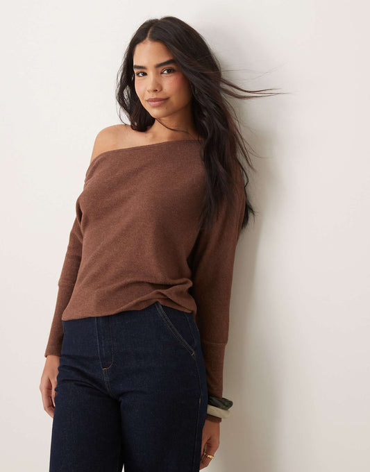 Off Shoulder Slouchy Supersoft Top