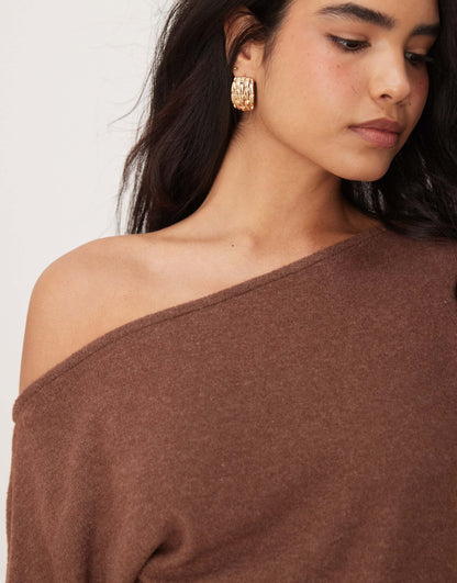 Off Shoulder Slouchy Supersoft Top