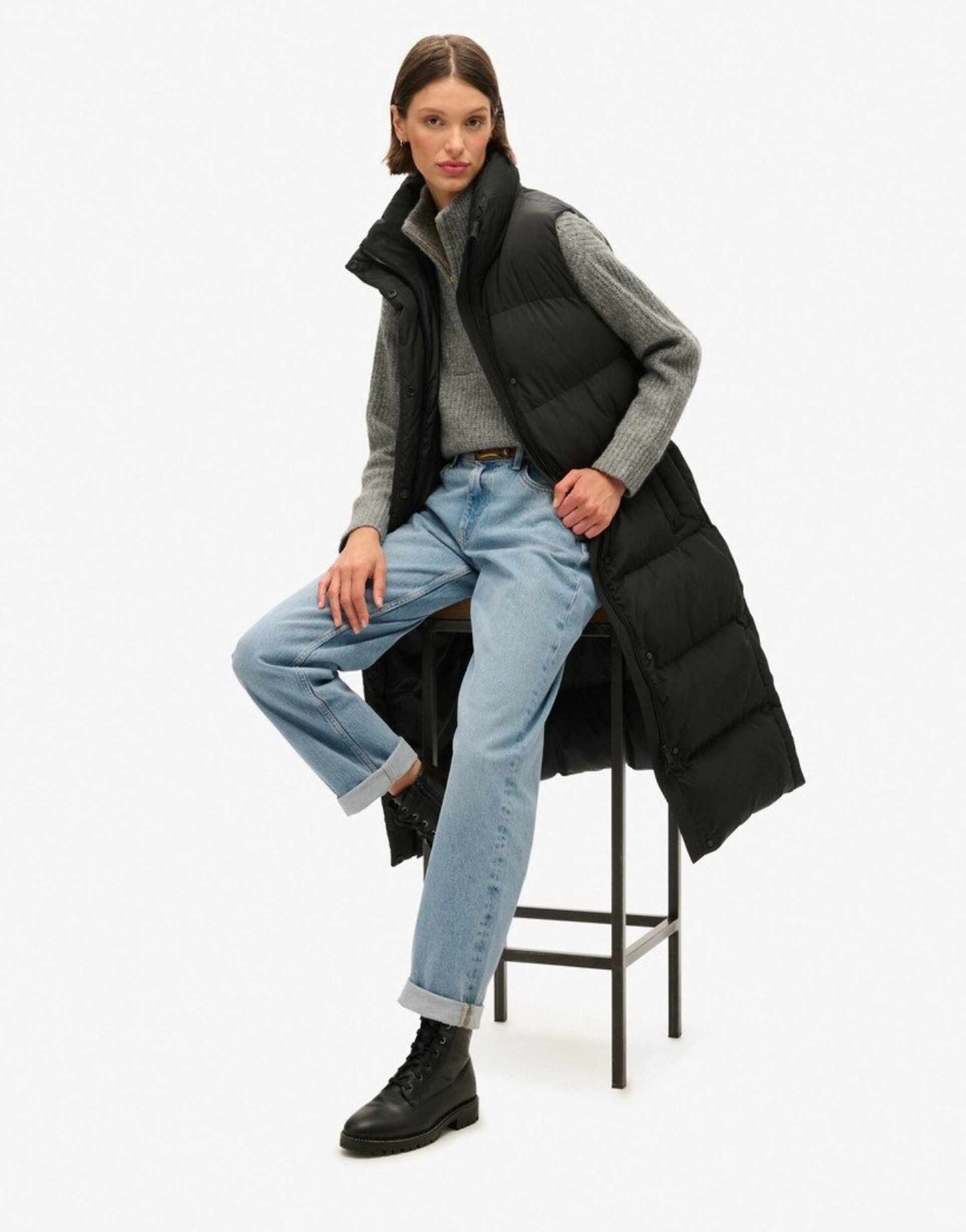 Longline Puffer Gilet