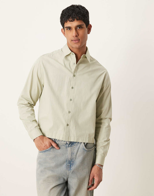 Boxy Volume Oversized Poplin Shirt