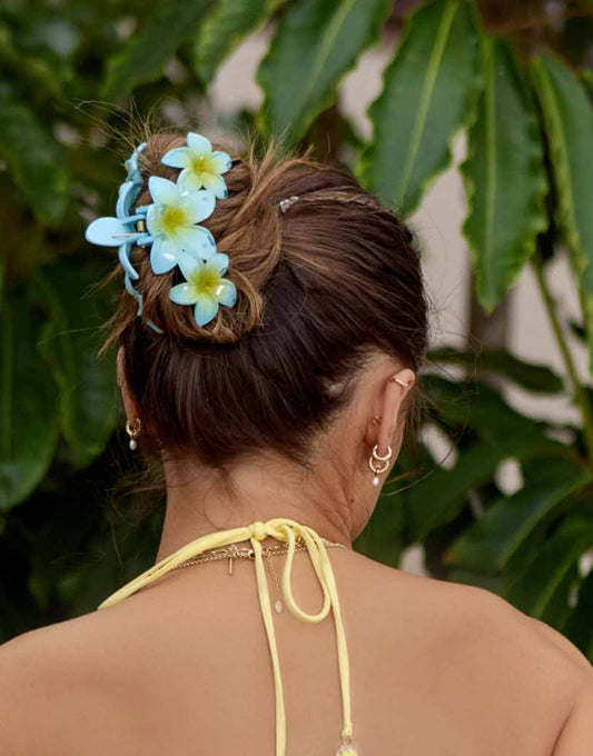 South Beach X Misha Grimes Triple Flower Hair Claw Clip