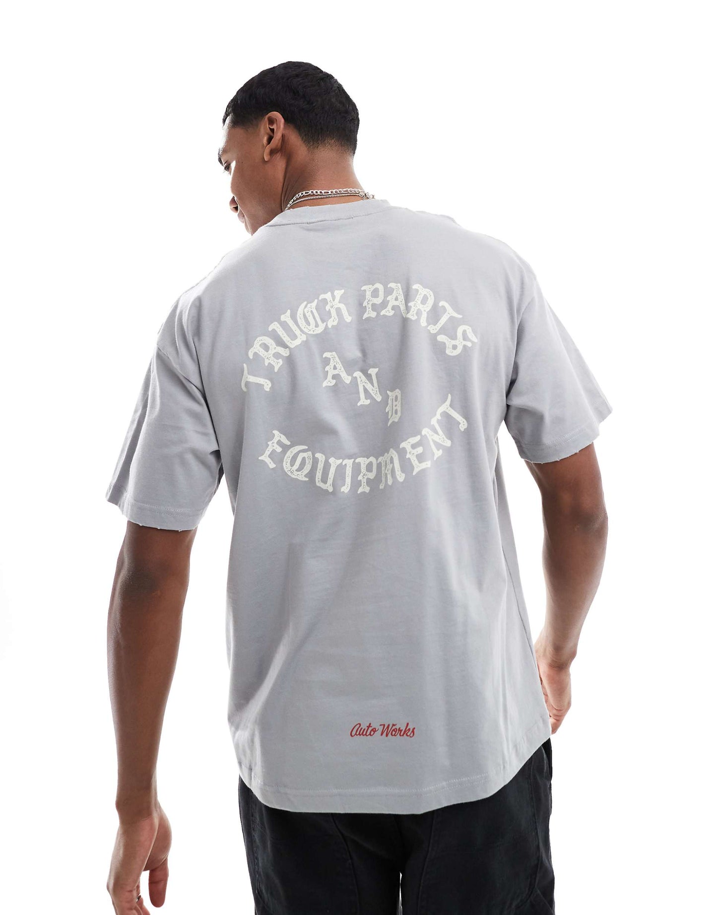Boxy Fit T-Shirt With Back Print