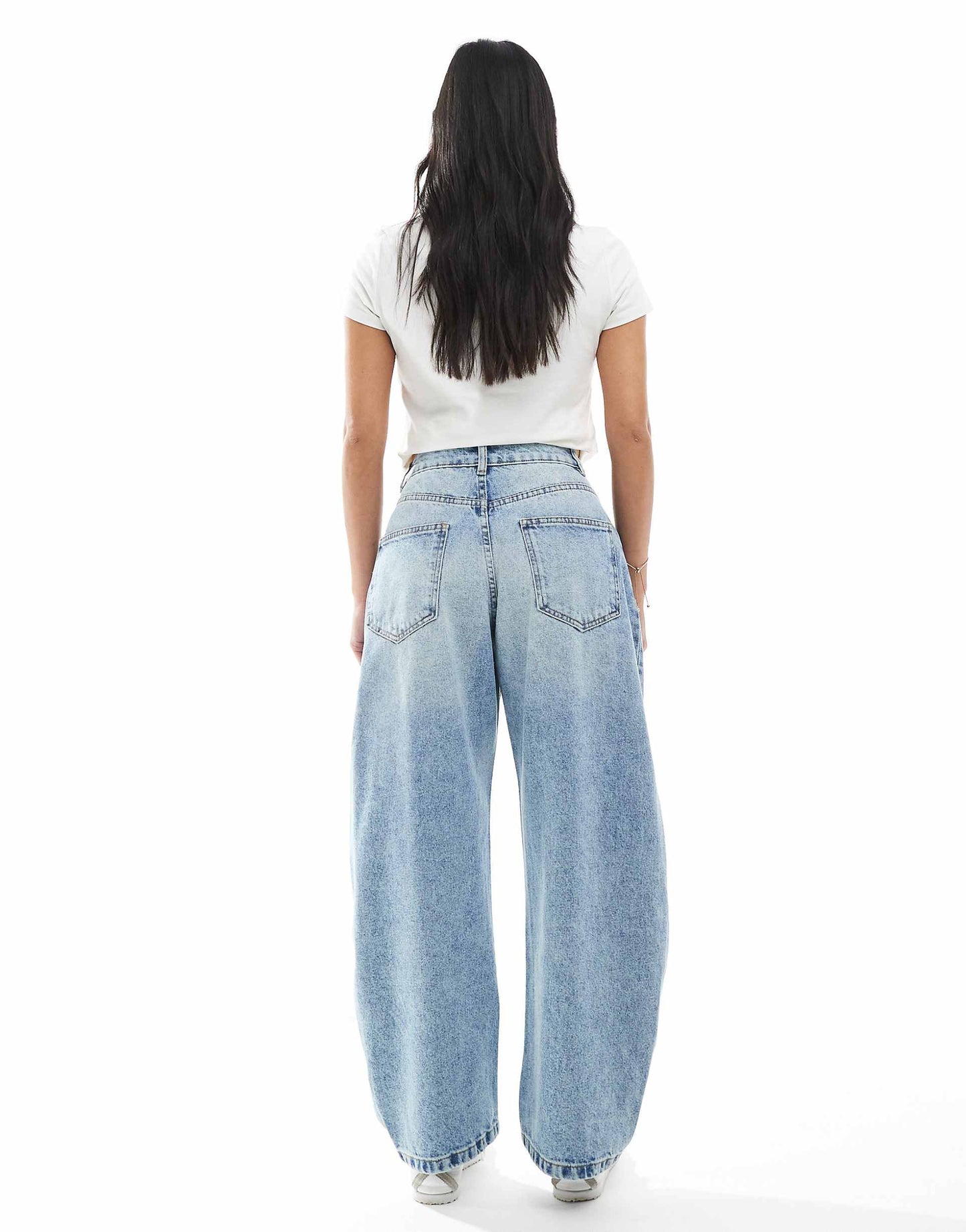 Petite Barrel Leg Jeans