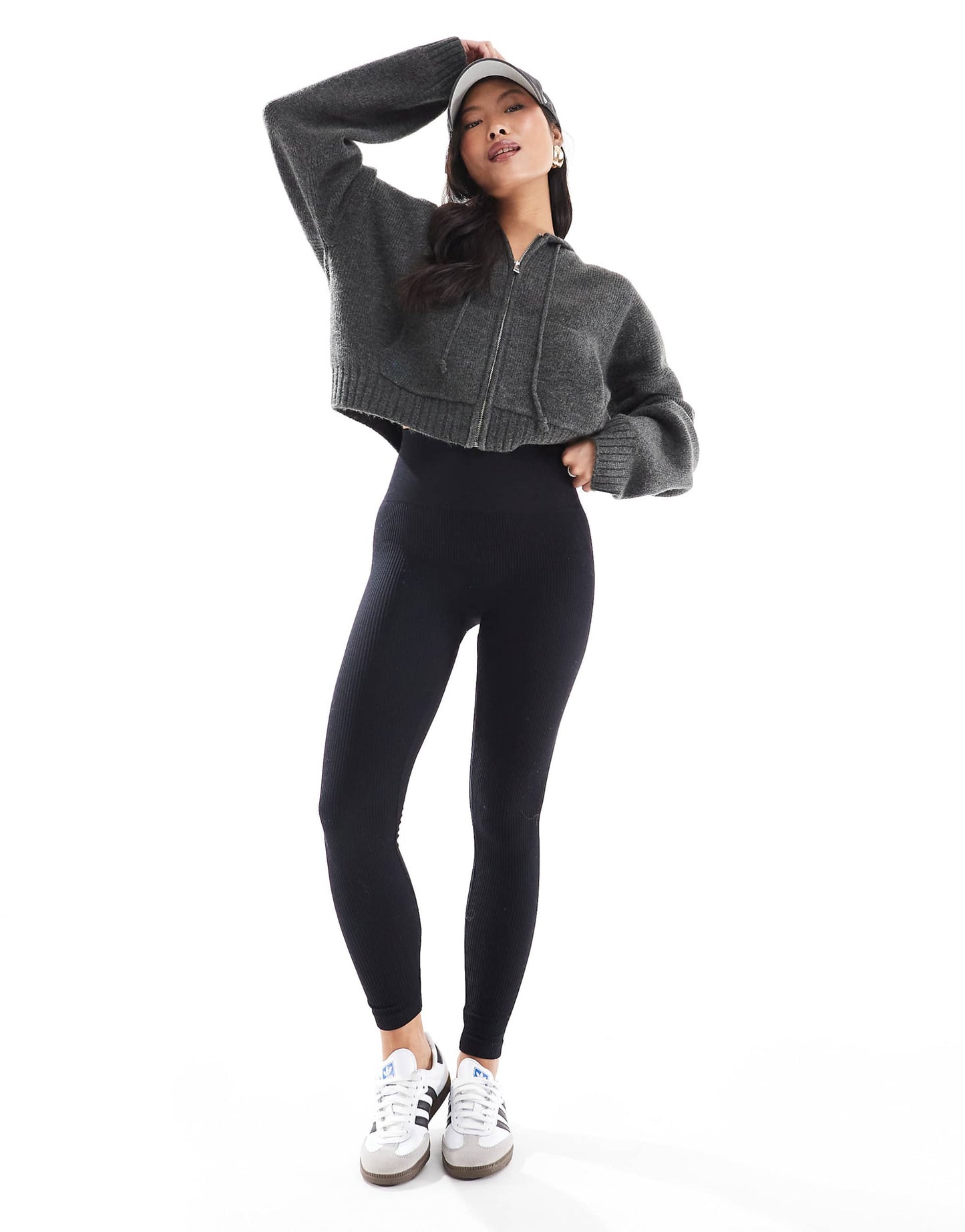 Petite Seamless Ribbed Leggings