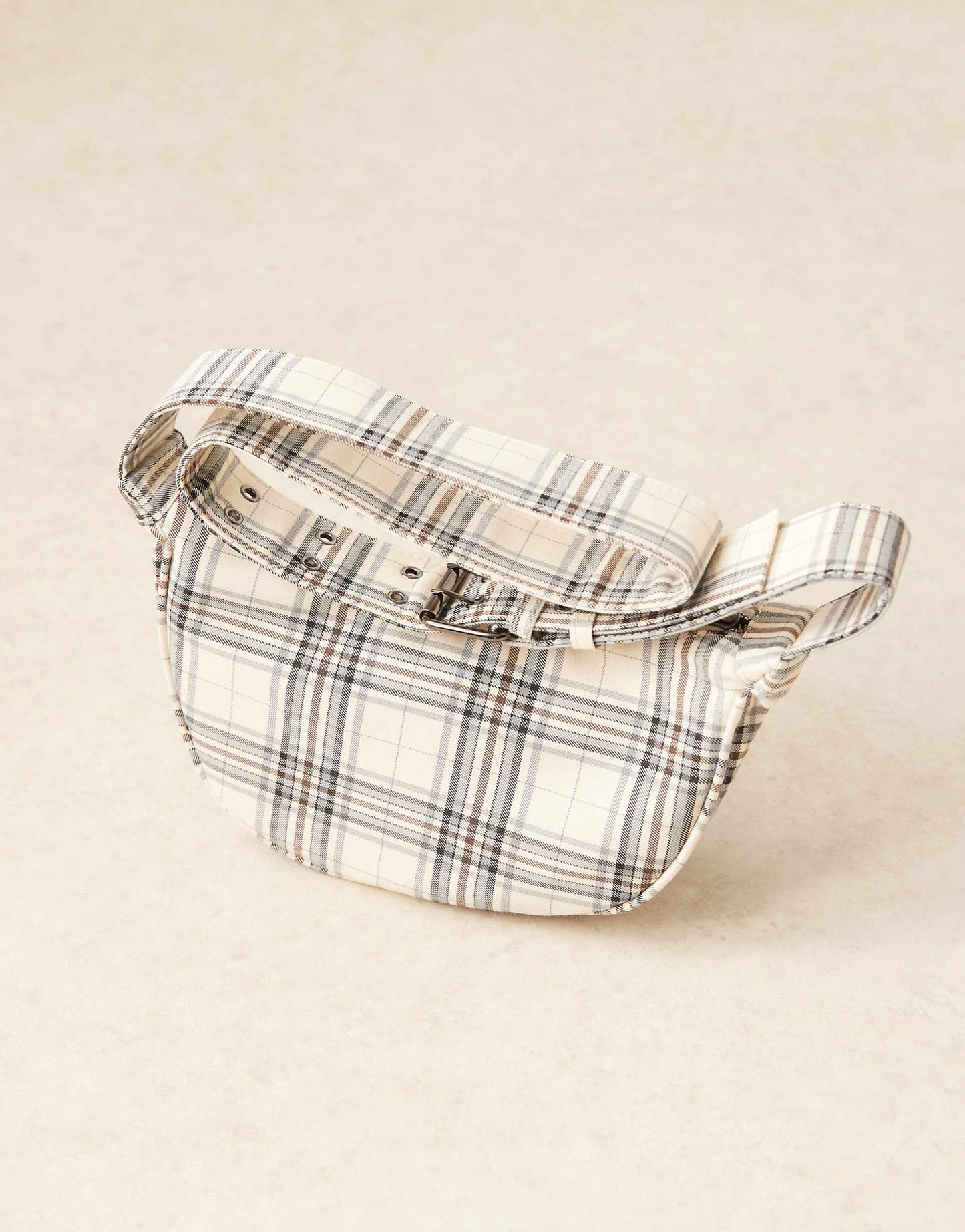 Check Print Crossbody Bag