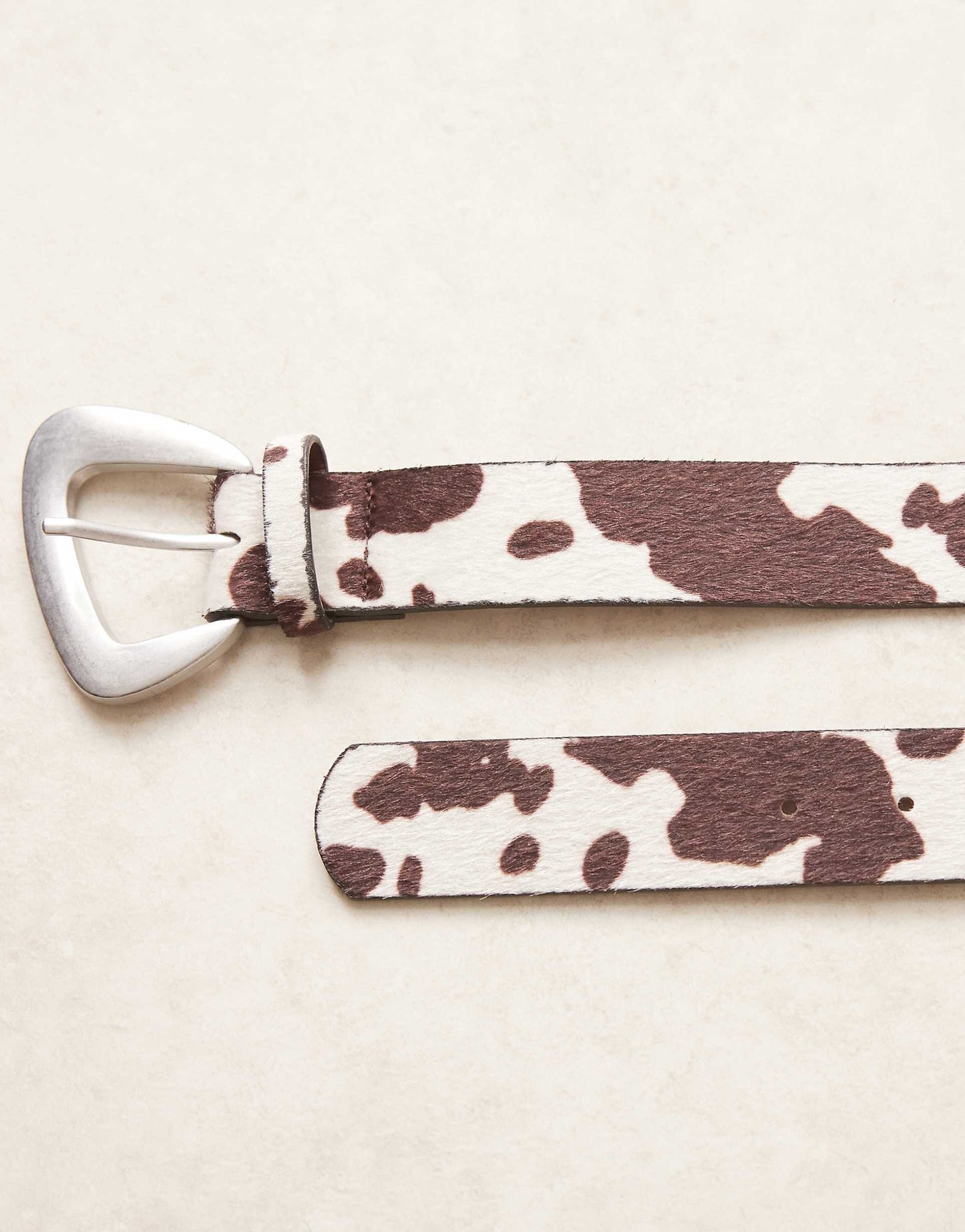 Curve Cow Print Belt