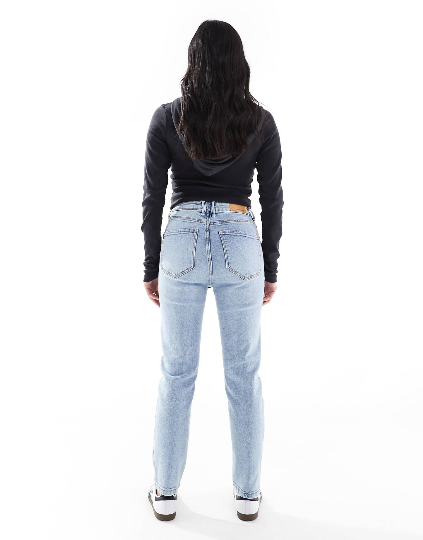 Petite Cotton Slim Mom Jean With Stretch