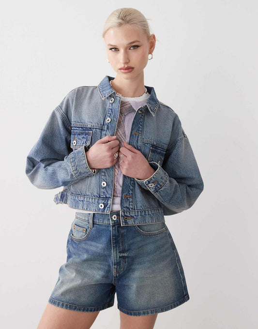 Cropped Denim Jacket