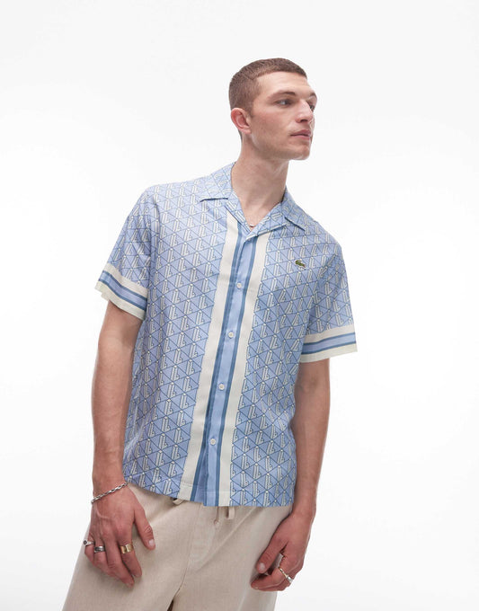 Short Sleeve Revere Collared Shirt