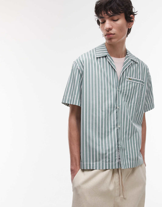 Short Sleeve Revere Collared Shirt