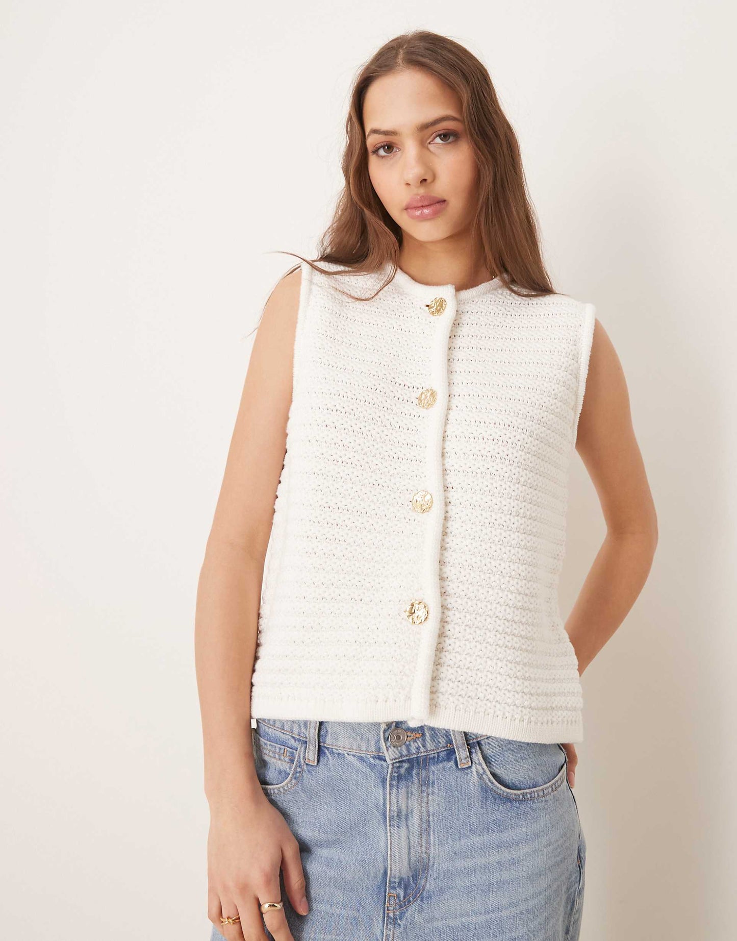 Crochet Knit Waistcoat