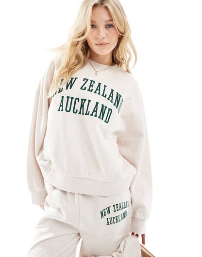 Embroidered Auckland Graphic Sweat