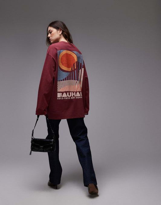 Graphic Bauhaus Long Sleeve Skater Tee