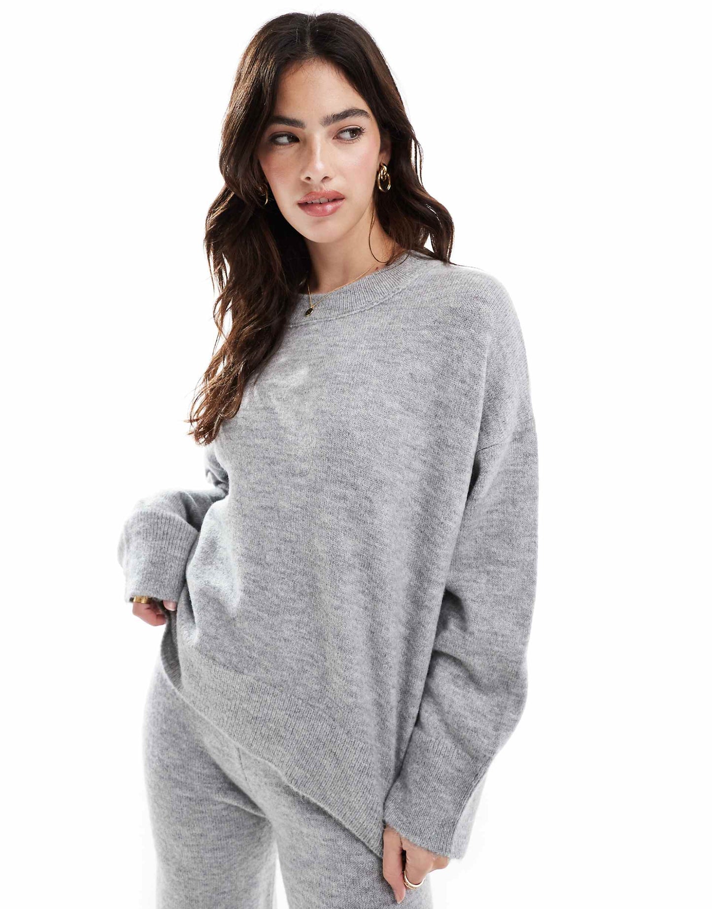 Boxy Crew Neck Jumper Co-Ord