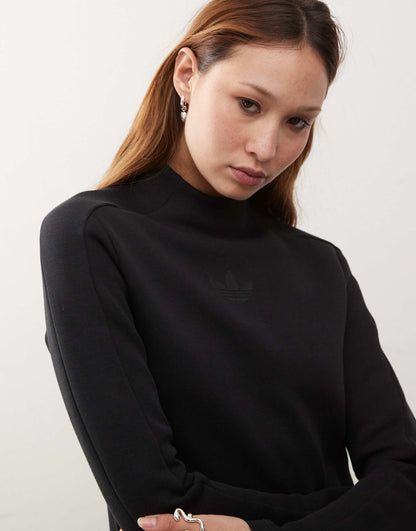 Structured Interlock Long Sleeve Top