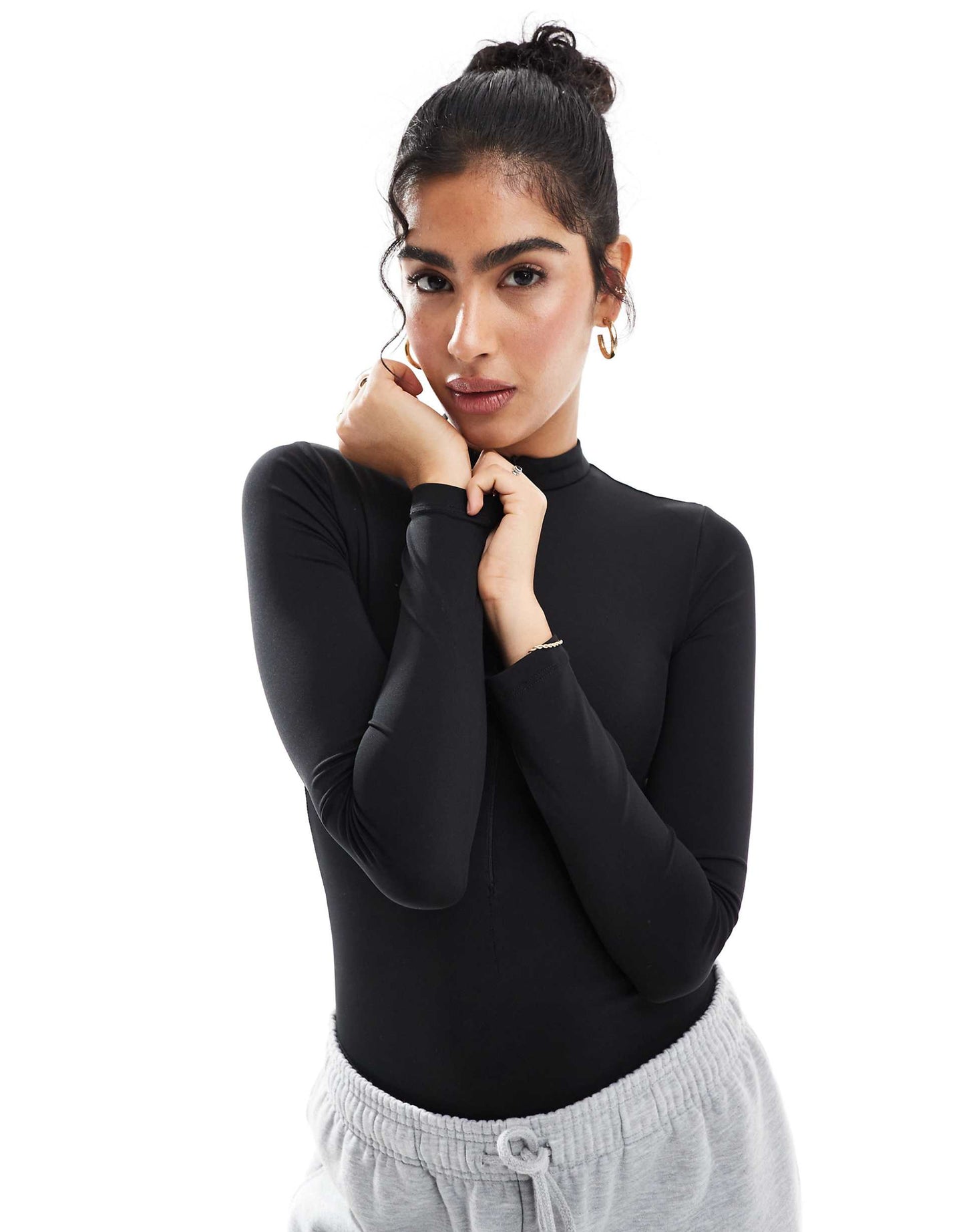 Long Sleeve Zip Up Bodysuit