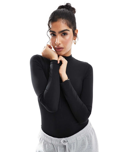 Long Sleeve Zip Up Bodysuit