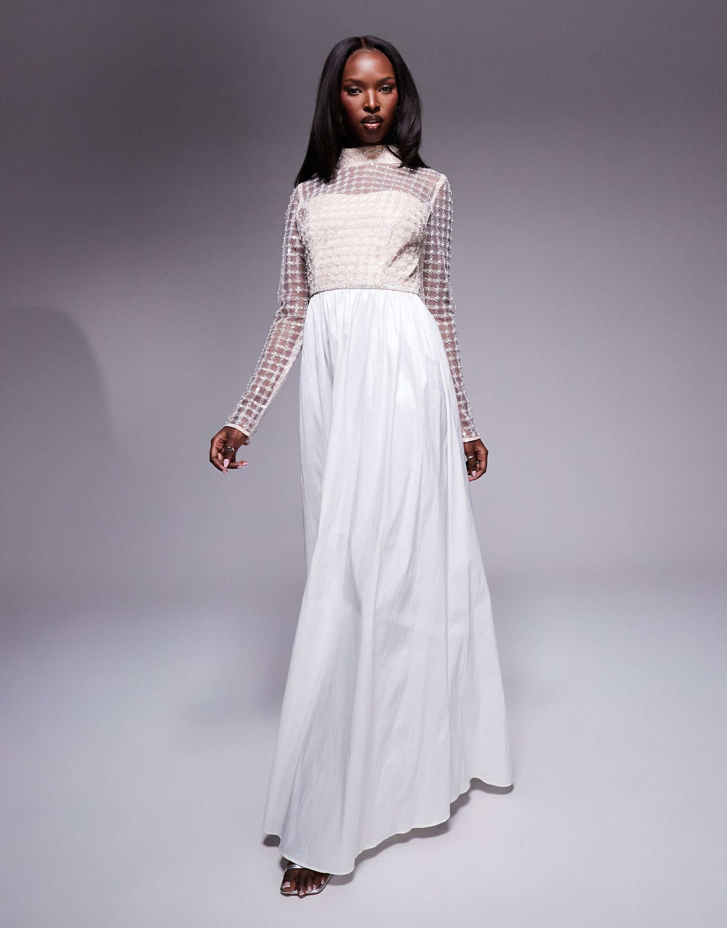 High Neck Maxi Dress