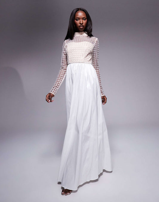 High Neck Maxi Dress