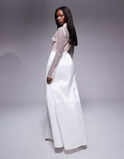 High Neck Maxi Dress
